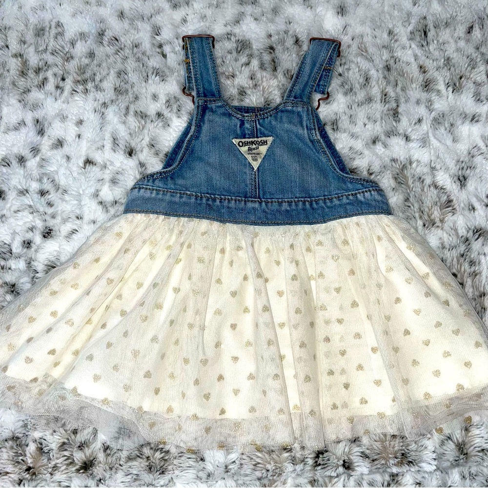 OshKosh B’gosh Vestbak Overall Dress (18M)